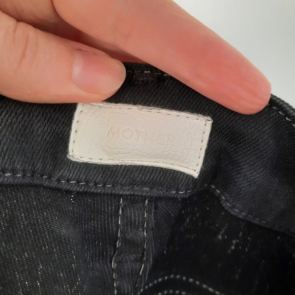 Mother Black Breaking Point The Looker  Abstract Jeans 25 - Picture 3 of 8